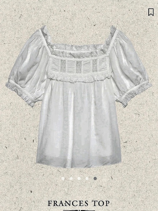 Doen Tops - Doen Frances Top White Puff Sleeve Blouse